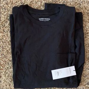 Richer Poorer long sleeve pocket tee large